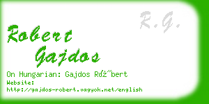 robert gajdos business card